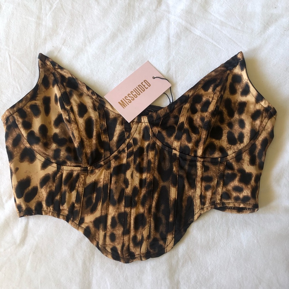 Animal Print Corset Top